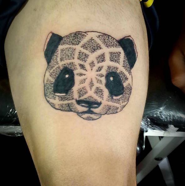 Diseños e ideas de tatuajes gráficos de panda