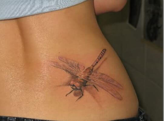 Diseño e ideas de tatuajes de libélula 3D