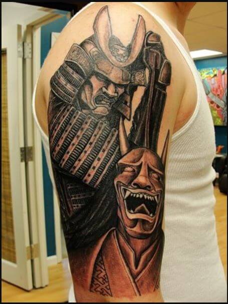 Tatuaje De Samurai Demonio
