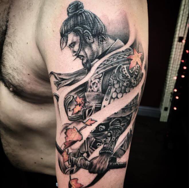 Tatuaje Samurai Guerrero