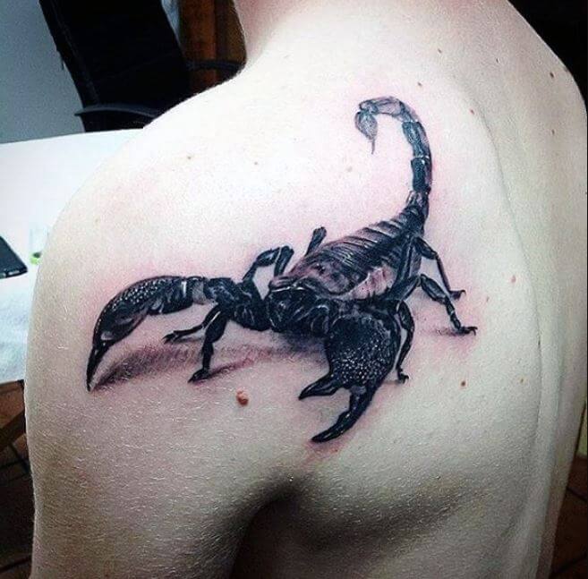 Tatuajes En El Hombro De Escorpión