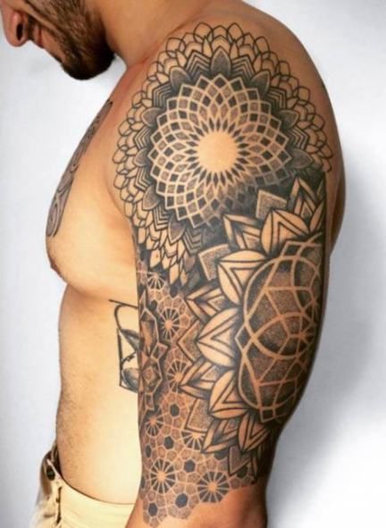 Ideas de tatuajes para hombres en el hombro (6)