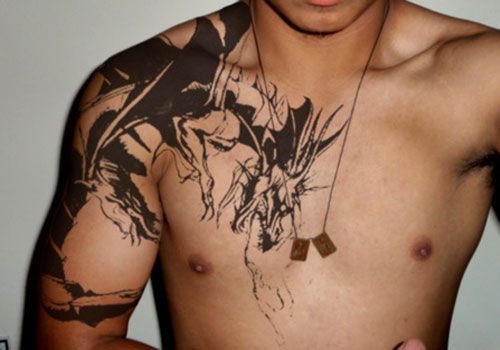 Tatuajes Tribales Para Hombres Hombro Y Brazo (11)