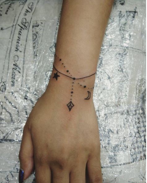 Tatuaje De Pulsera Para Mujer