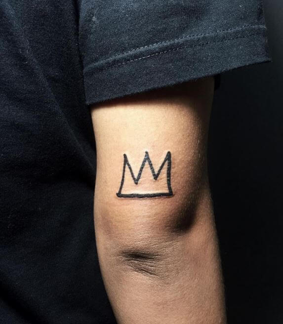 Tatuaje De Corona De Basquiat