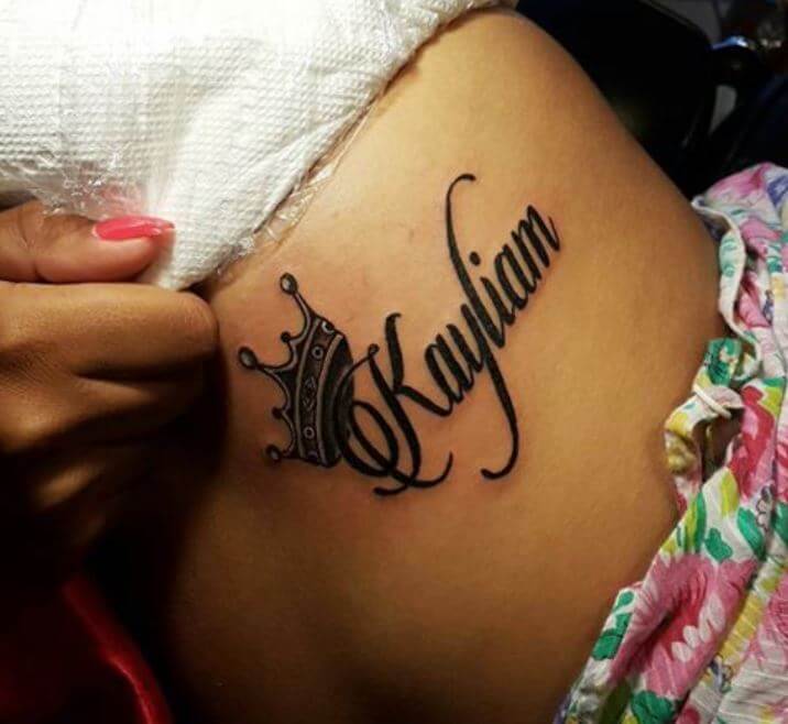 Tatuaje De Corona Con Nombre