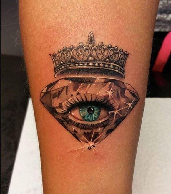 Tatuaje De Corona De Diamante