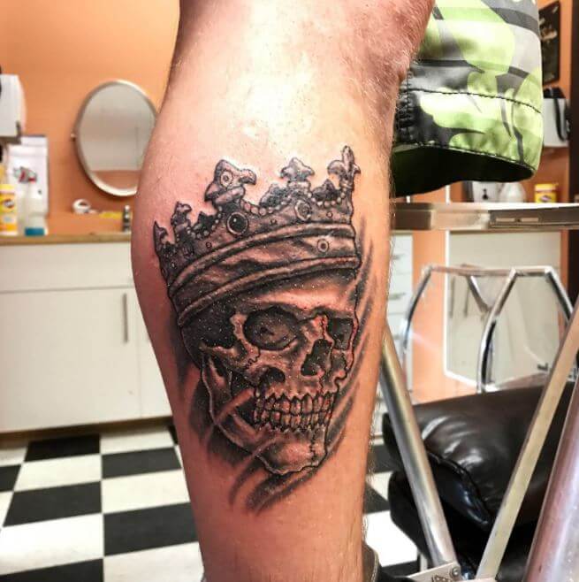 Tatuaje De Corona De Calavera
