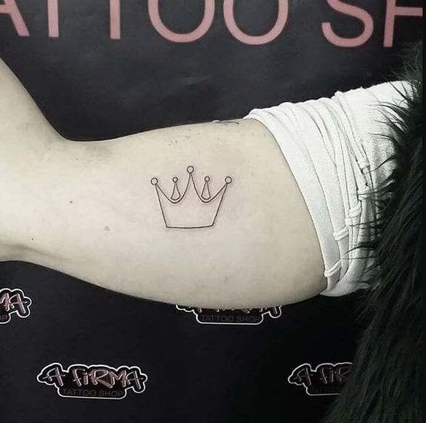 Tatuaje De Corona Simple
