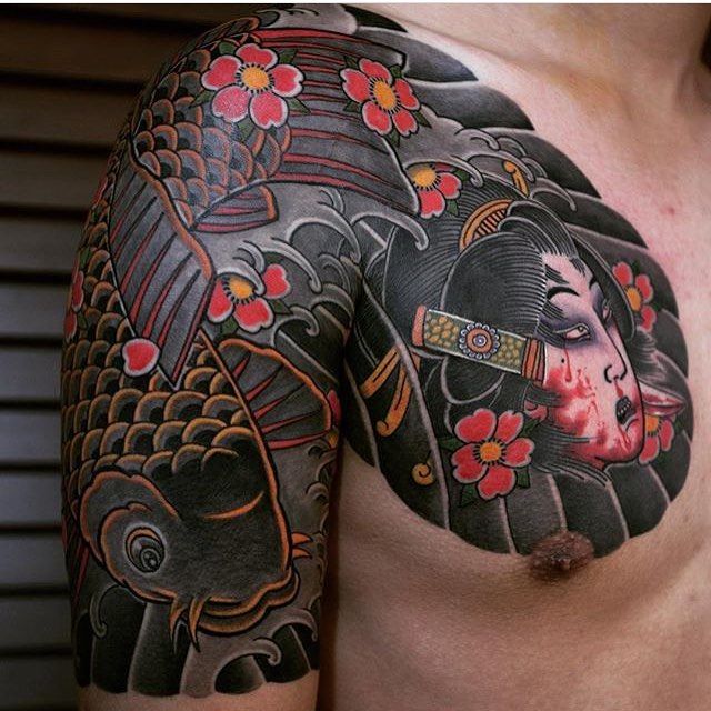 Tatuaje De Geisha Japonesa