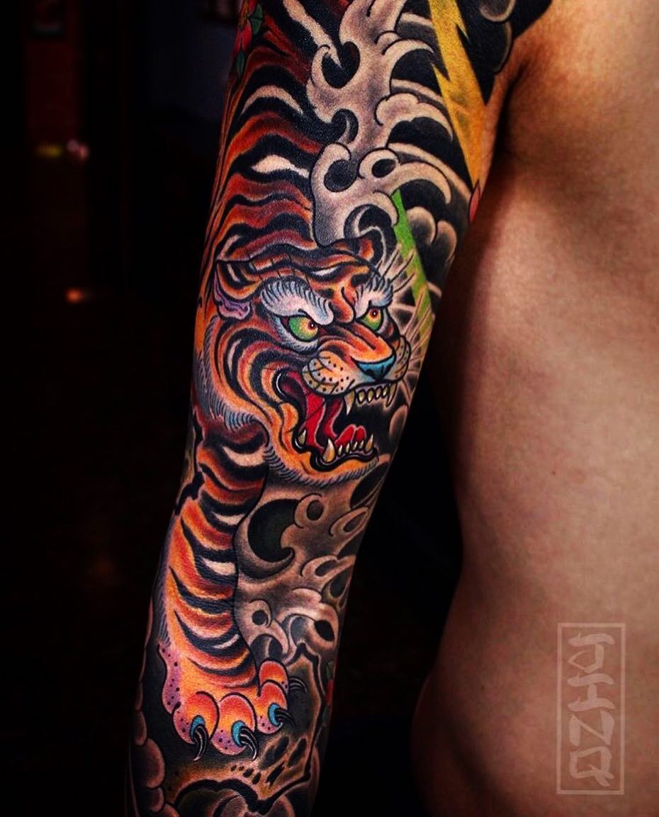 Tatuaje De Tigre Japonés