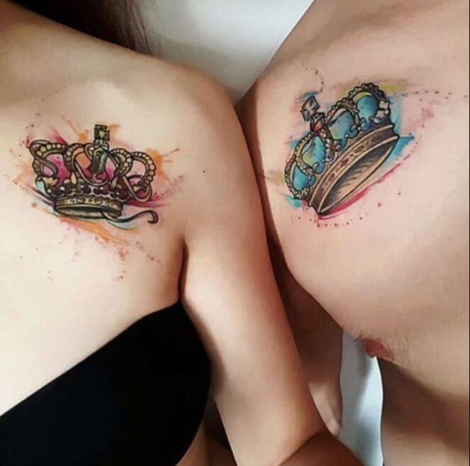 Tatuajes De Parejas En Acuarela