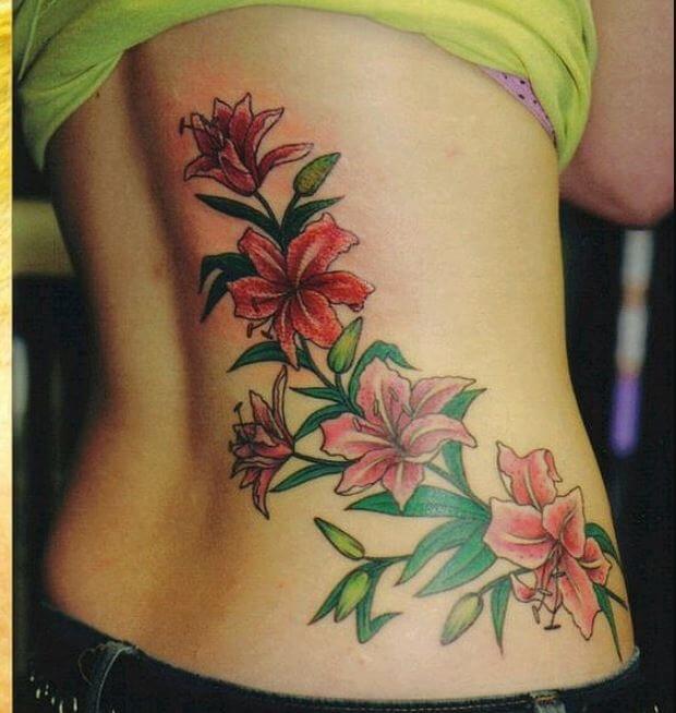 Tatuajes En La Espalda Para Niñas Flores