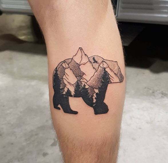 Diseño e ideas de tatuajes de osos grandes