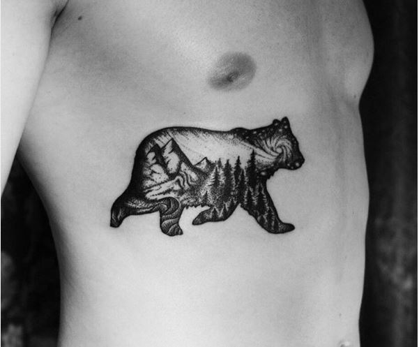 Buen diseño e ideas de tatuajes de oso