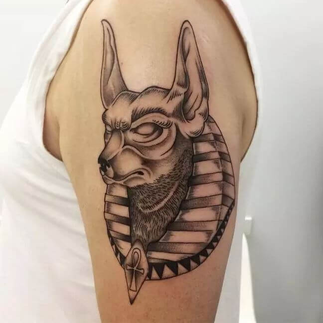 Tatuaje Pequeño De Anubis