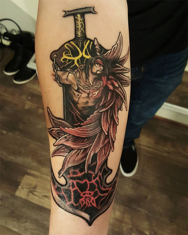 Diseños de tatuajes de Final Fantasy para hombres (8)