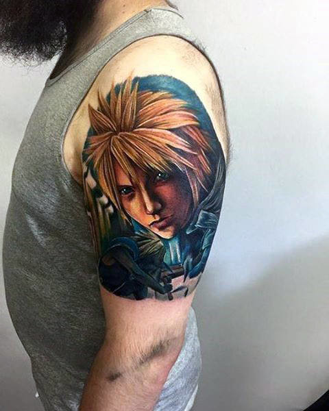 Diseños de tatuajes de Final Fantasy para hombres (30)