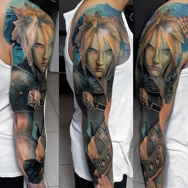 Diseños de tatuajes de Final Fantasy para hombres (33)