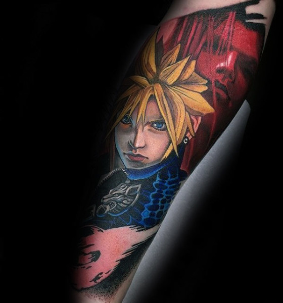 Diseños de tatuajes de Final Fantasy para hombres (42)