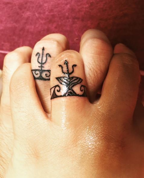 Hermosas ideas de tatuajes de anillos de boda HD