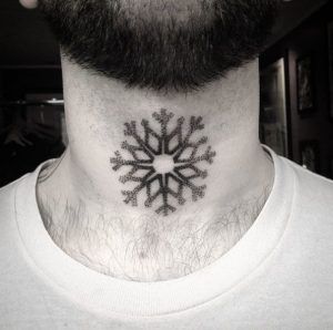 diseños de tatuajes de copo de nieve