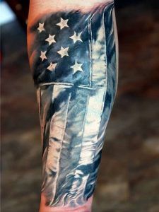 tatuajes de la bandera americana para hombres