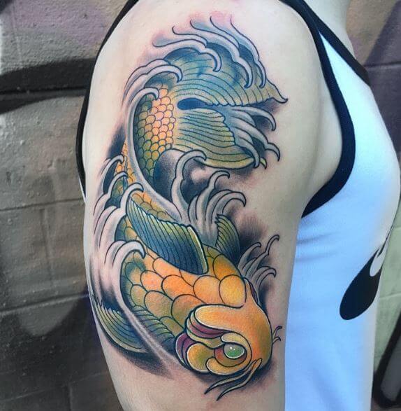 Tatuaje De Pez Koi