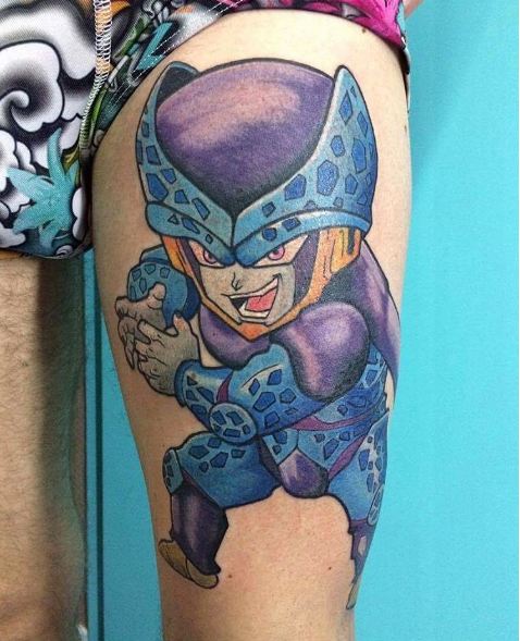 Tatuajes De Animes En El Muslo