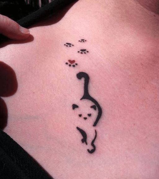 Tatuajes De Hueso De Cuello De Gato