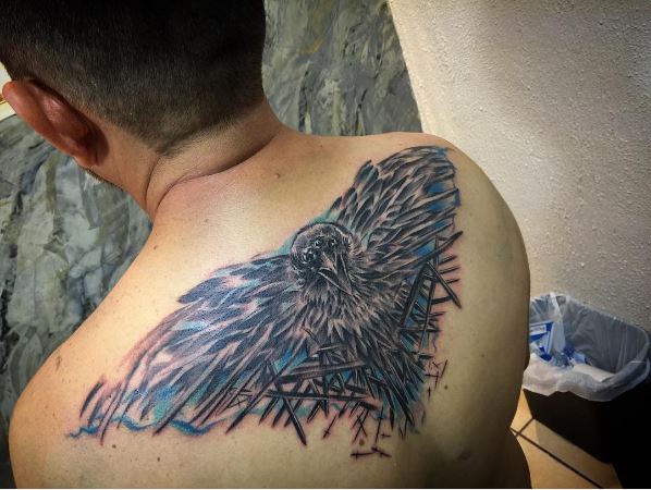 Diseño de tatuajes de cuervo de Juego de Tronos