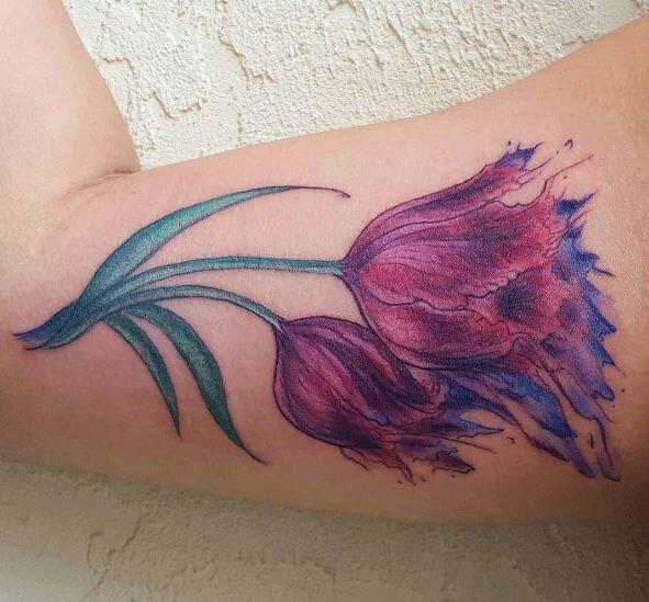 Tatuajes Increíbles De Flores De Acuarela