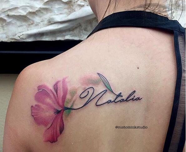 Tatuajes Lindos De Flores De Acuarela