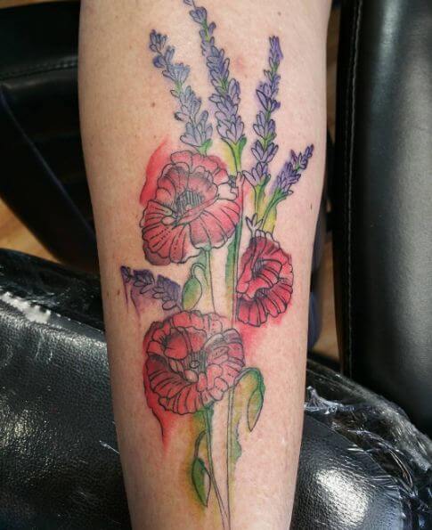 Tatuajes De Flores En Acuarela