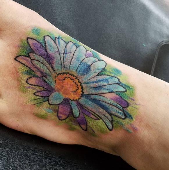 Tatuajes De Margaritas En Acuarela