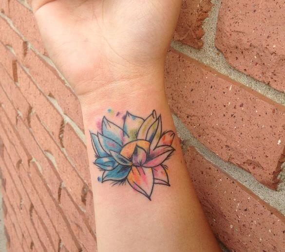 Mini Tatuajes De Flores De Acuarela