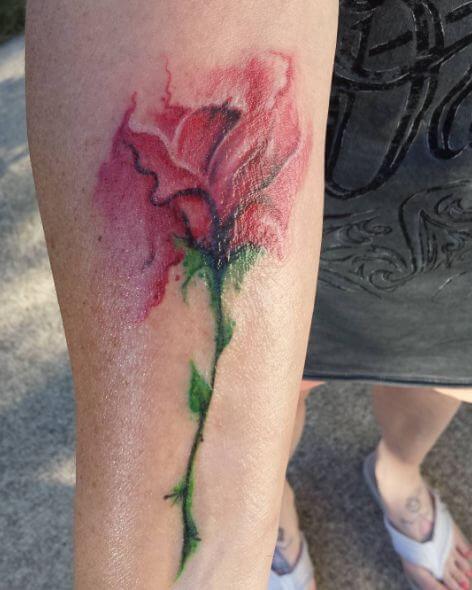 Tatuajes De Flores De Acuarela