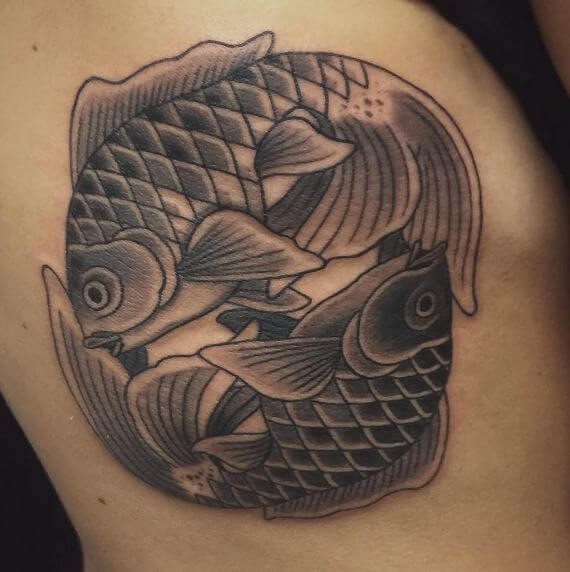 Tatuajes De Pez Koi Yin Yang