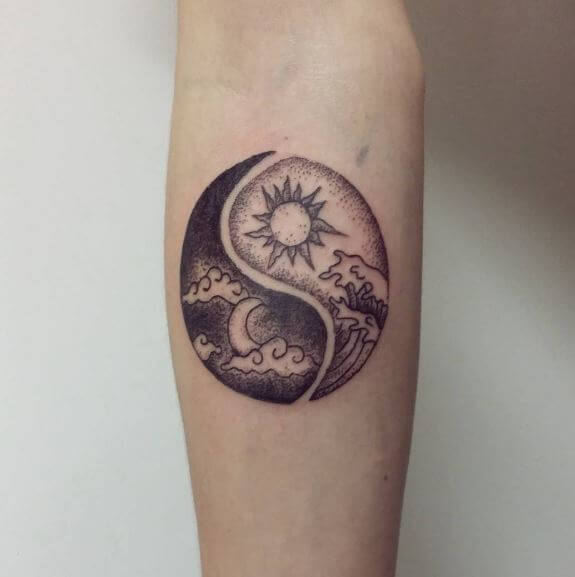 Tatuaje Yin Yang Para Mujer