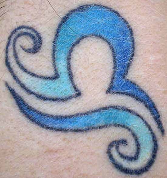 Tatuaje del signo del zodiaco de Libra (1)