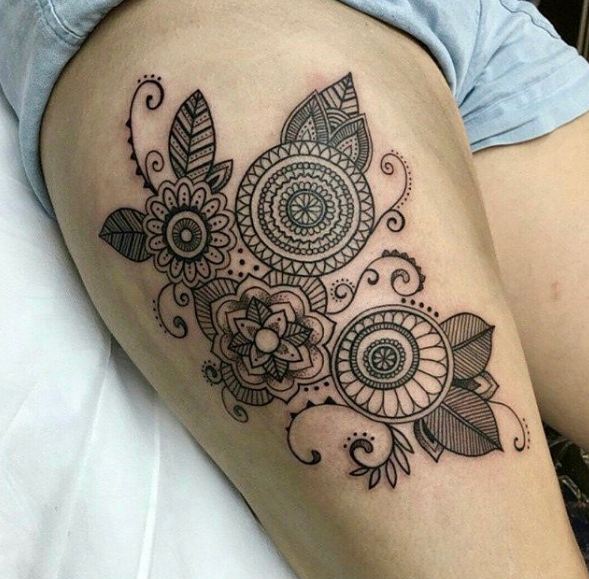 Tatuajes De Flores En Blanco Y Negro