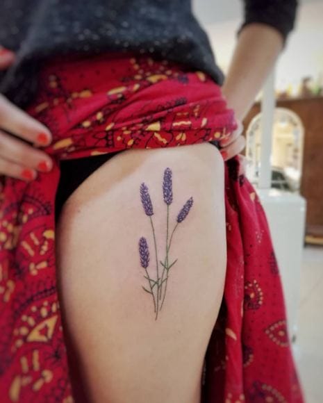 Tatuajes De Lavanda Para Mujer