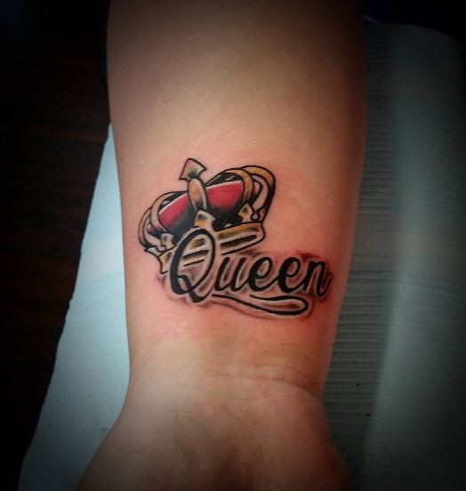 Diseño e ideas de tatuajes 3D Queen Crwon