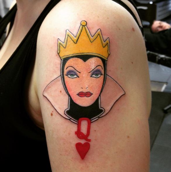 Diseños e ideas de tatuajes de la reina malvada