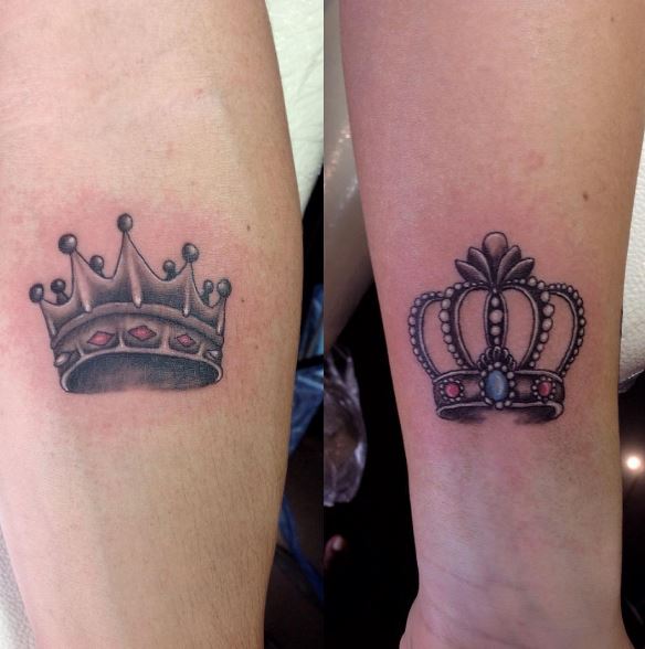 Mejor diseño de tatuajes de Kign And Queen