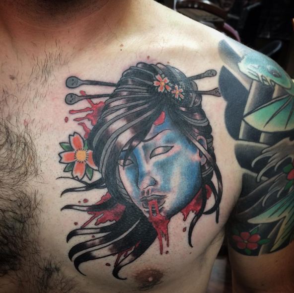 Diseño De Tatuajes De Geisha