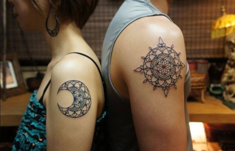 Tatuajes Elegantes De Sol Y Luna