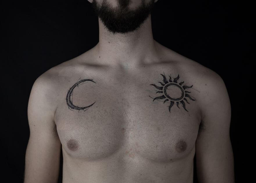 Tatuajes De Sol Y Luna Para Chicos