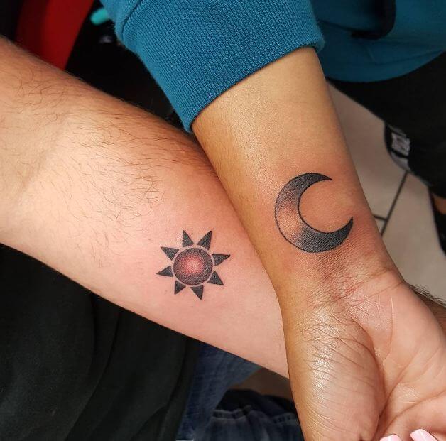 Tatuaje Sol Y Luna Coincidentes