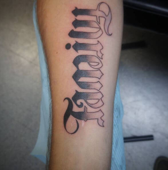 Mejor diseño de tatuajes Ambigram